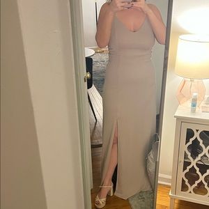 Birdy Grey Jay Dress in Crepe Taupe